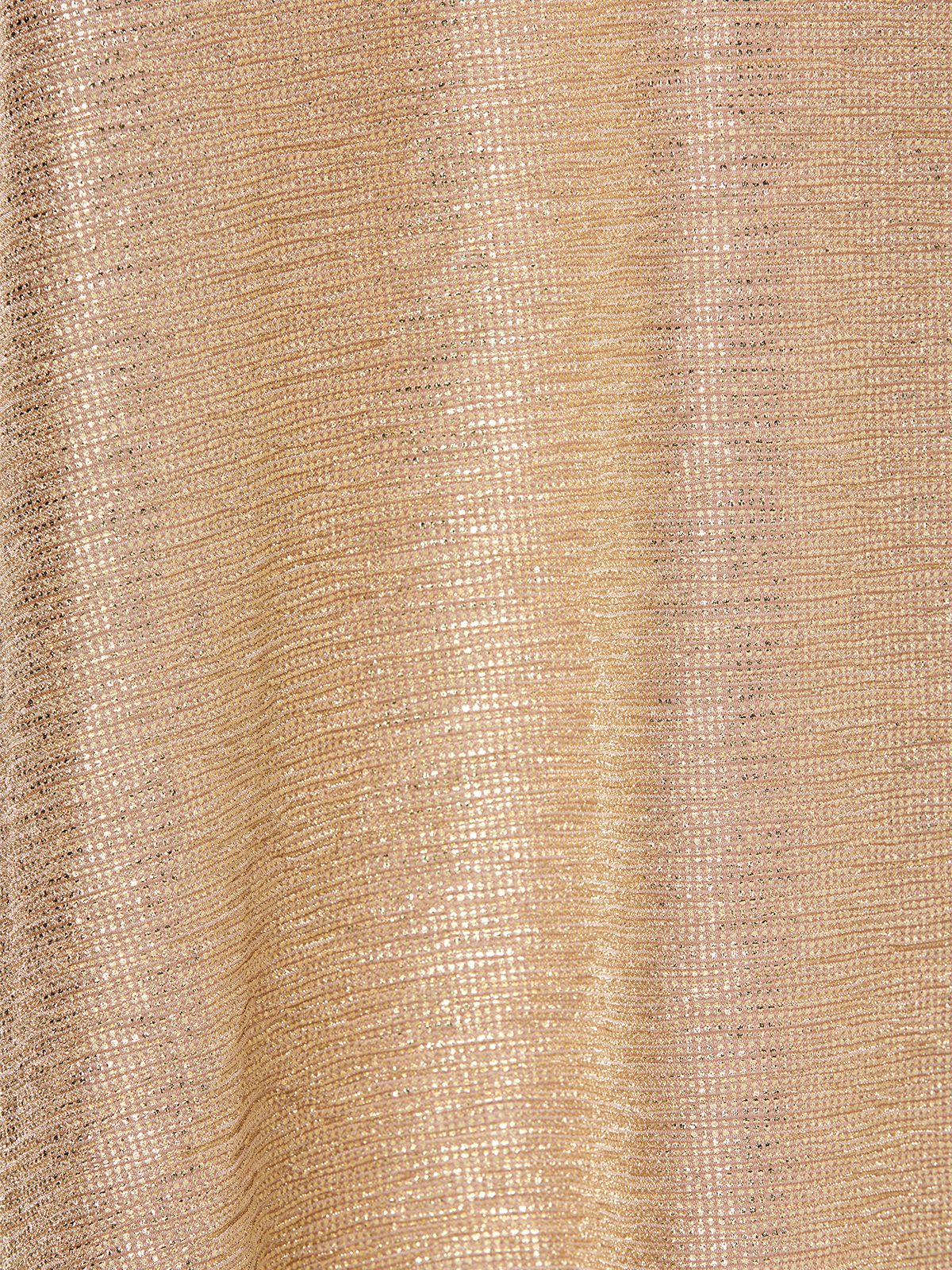 Alexie Rose Gold Metallic Knit Gown