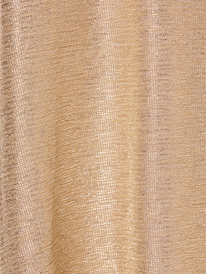 Alexie Rose Gold Metallic Knit Gown