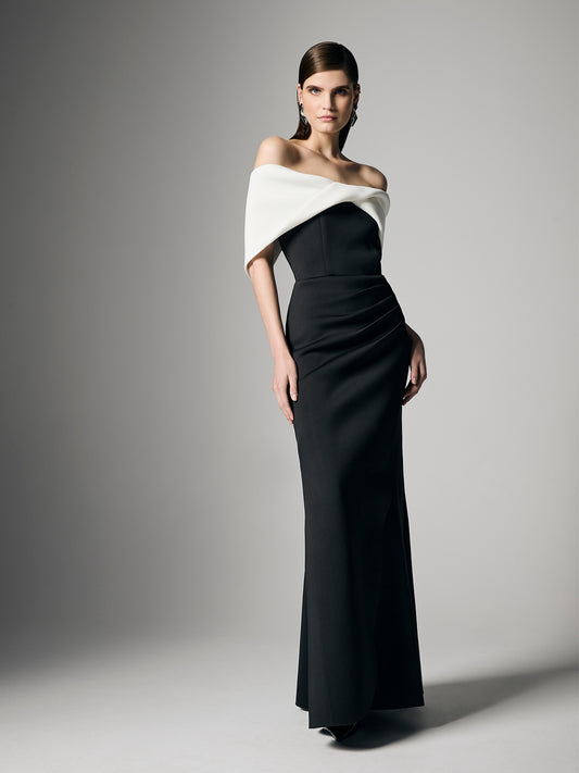 Amari Duotone Off The Shoulder Gown