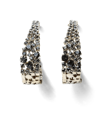 Amy Gunmetal Earrings by Montique