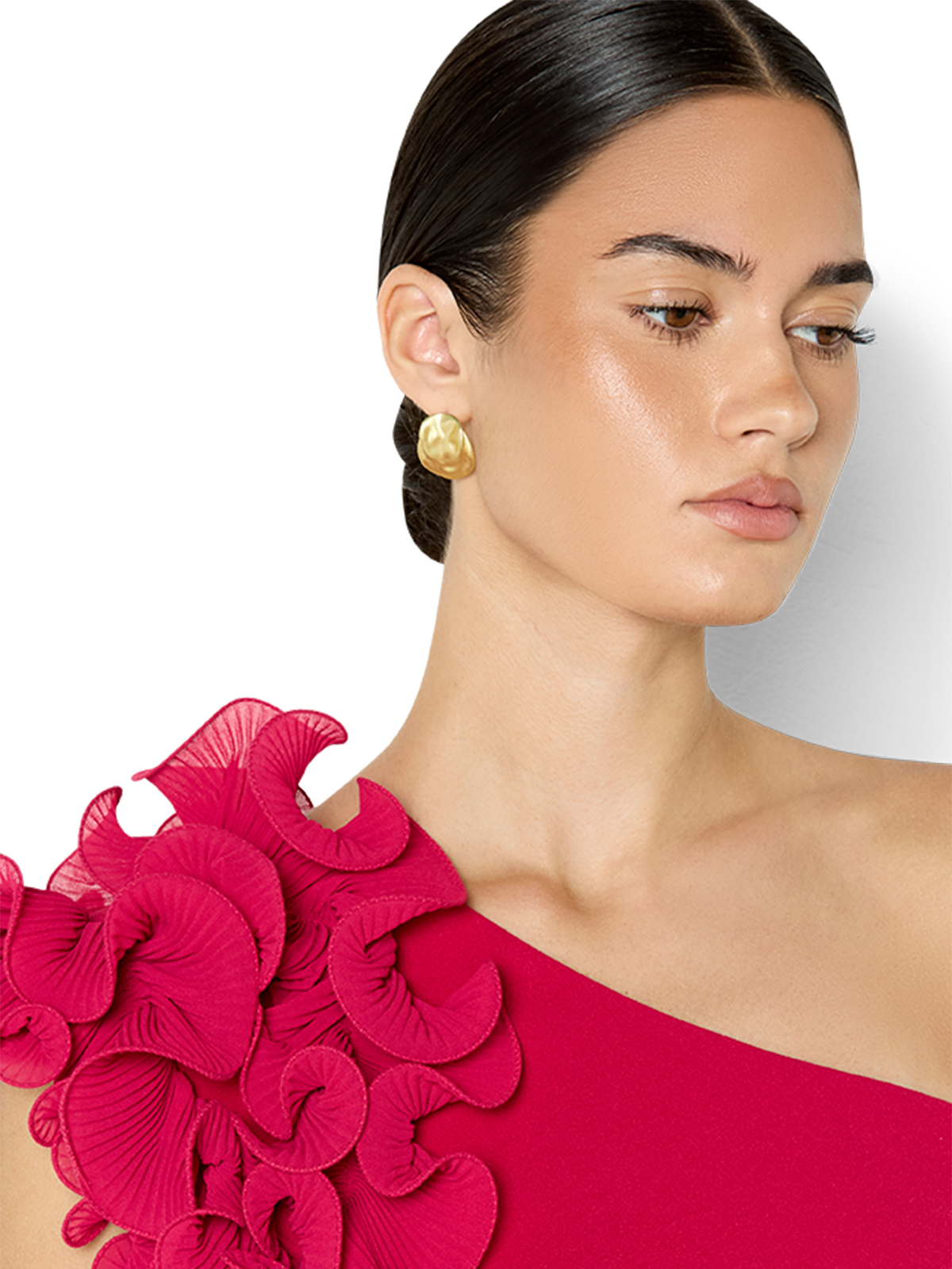 Ash Gold Brushed Earring