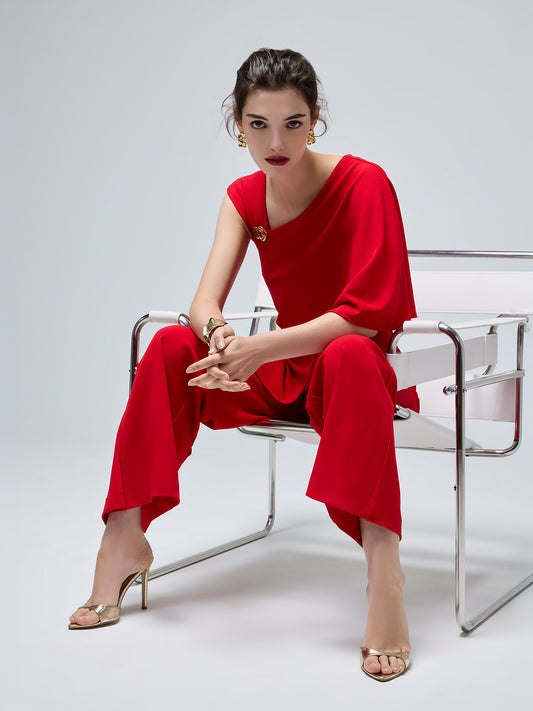 Carlotta Red Jumpsuit