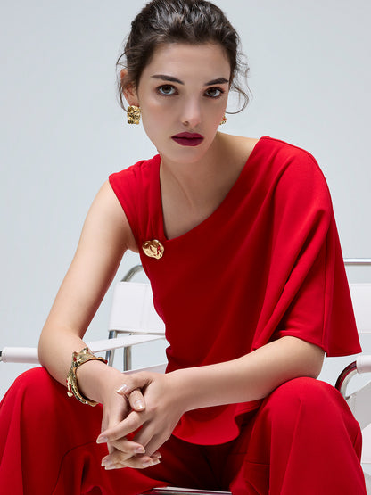 Carlotta Red Jumpsuit