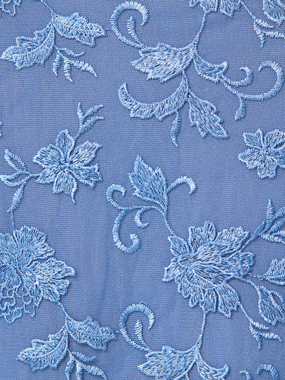 Cierra Periwinkle Lace Maxi Gown