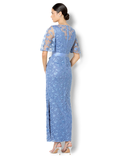 Cierra Periwinkle Lace Maxi Gown