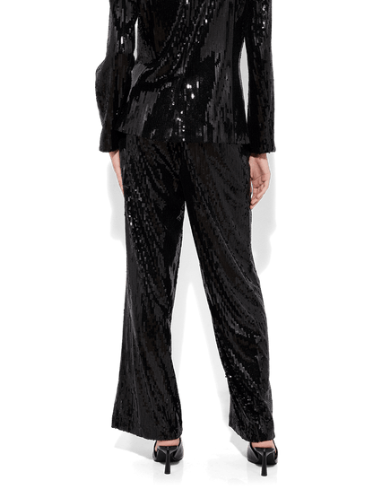 Cleo Black Sequin Pants by Montique