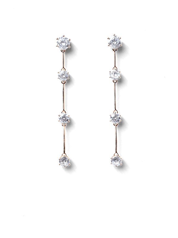 Delia Gold Drop Earrings by Montique