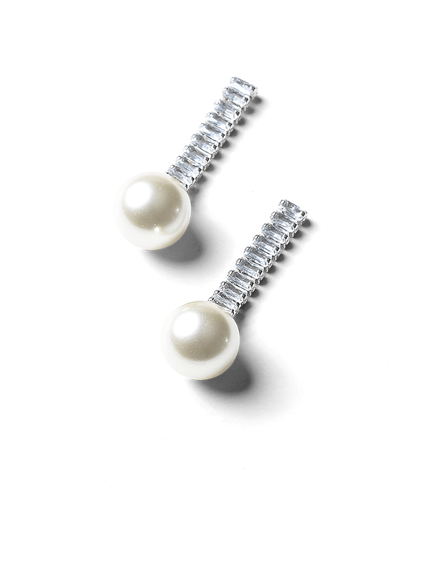 Emaline Pearl Earrings by Montique