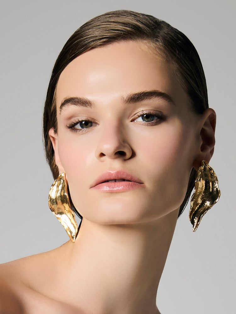 Fawn Gold Leaf Earrings