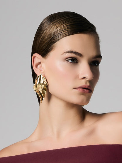 Fawn Gold Leaf Earrings