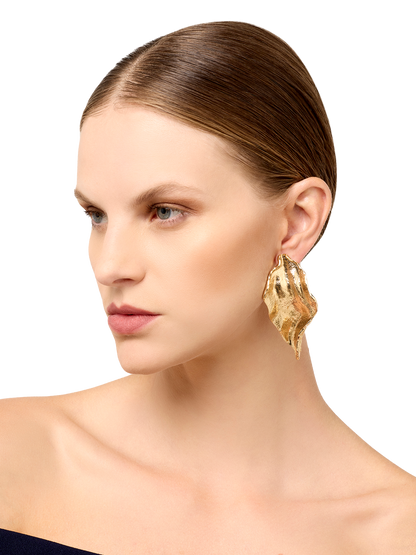 Fawn Gold Leaf Earrings