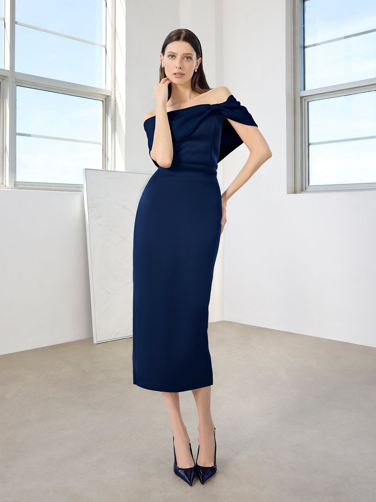 Finlay Navy Cocktail Dress