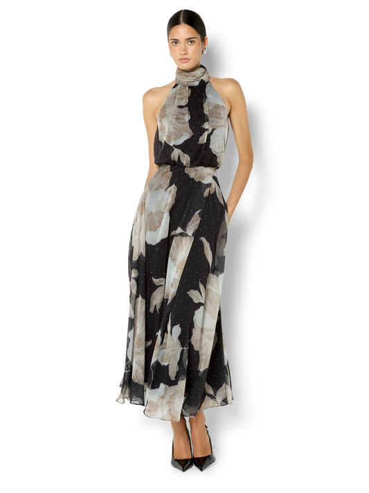 Florian Caramel Printed Maxi