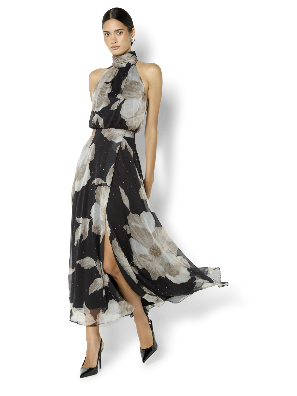 Florian Caramel Printed Maxi