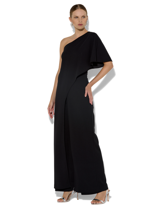 Harper Black One Shoulder Jumpsuit