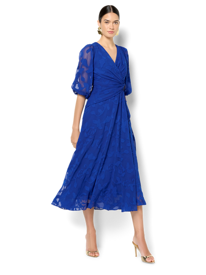 Isla Sapphire Wrap Dress