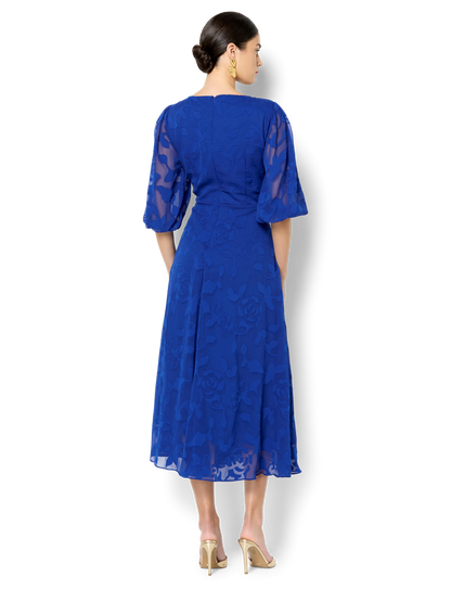 Isla Sapphire Wrap Dress