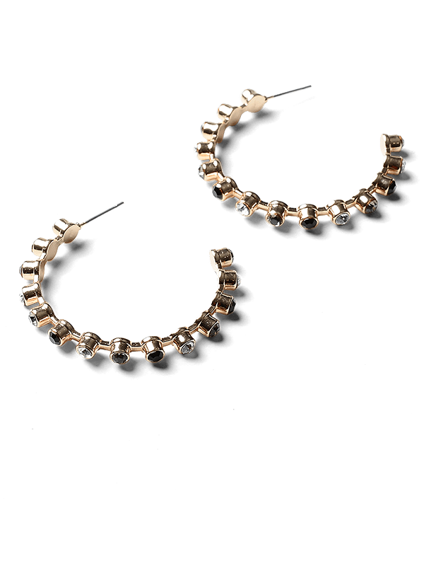 Jane Gold Hoop Earrings by Montique