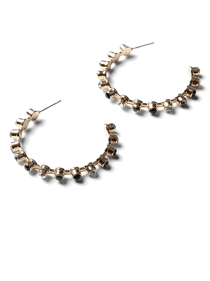 Jane Gold Hoop Earrings by Montique