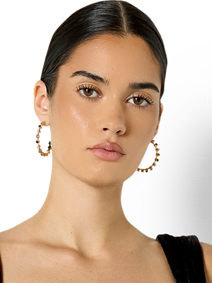 Jane Gold Hoop Earrings