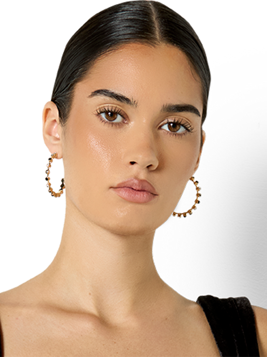 Jane Gold Hoop Earrings