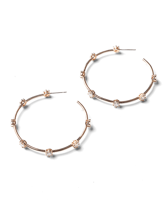 Kailani Gold Hoop Earrings by Montique