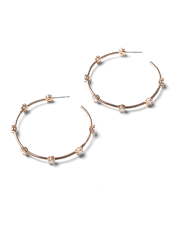 Kailani Gold Hoop Earrings by Montique