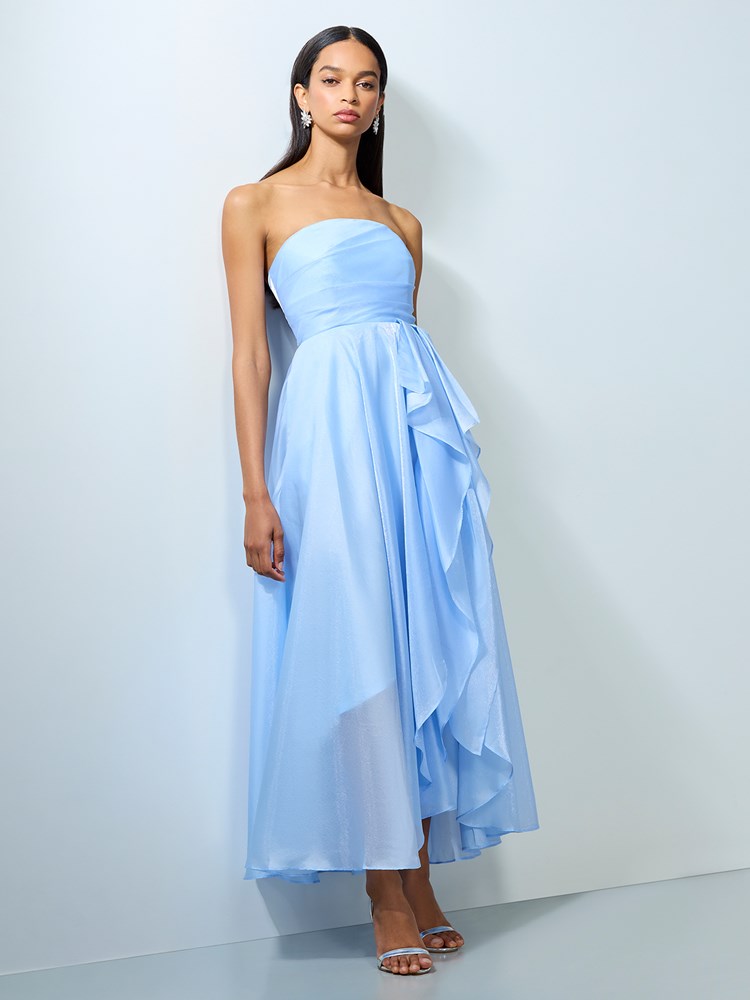 Lila Sky Blue Organza Gown