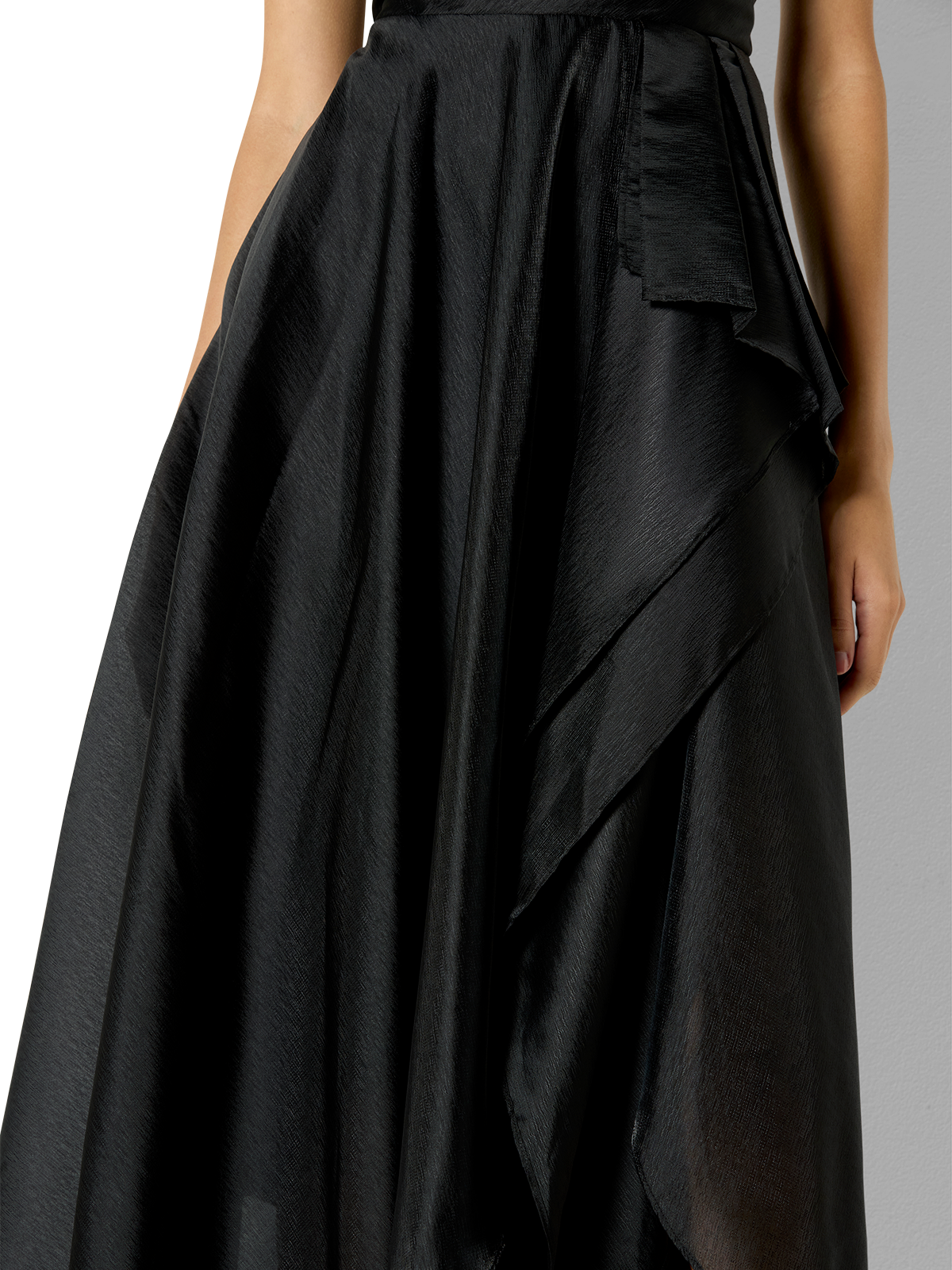 Lila Black Organza Gown