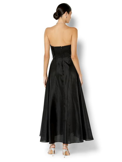 Lila Black Organza Gown