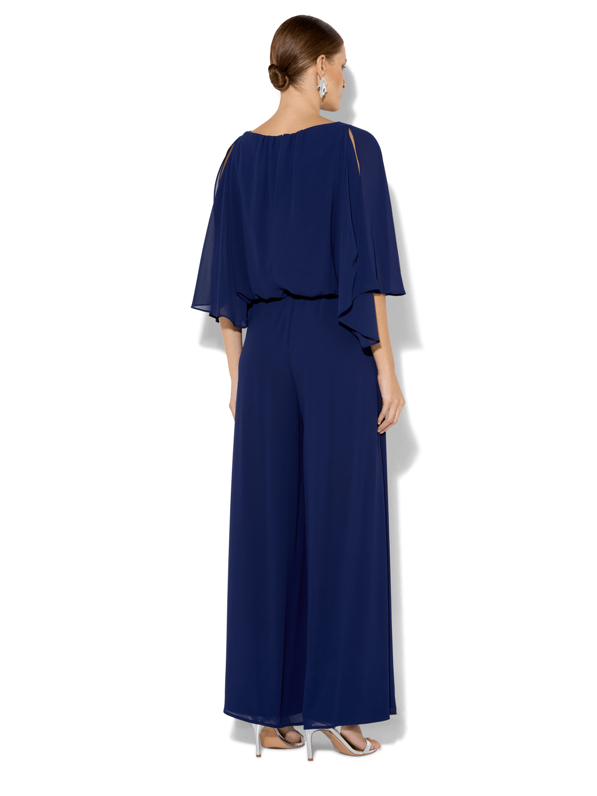 Lucien Navy Chiffon Jumpsuit