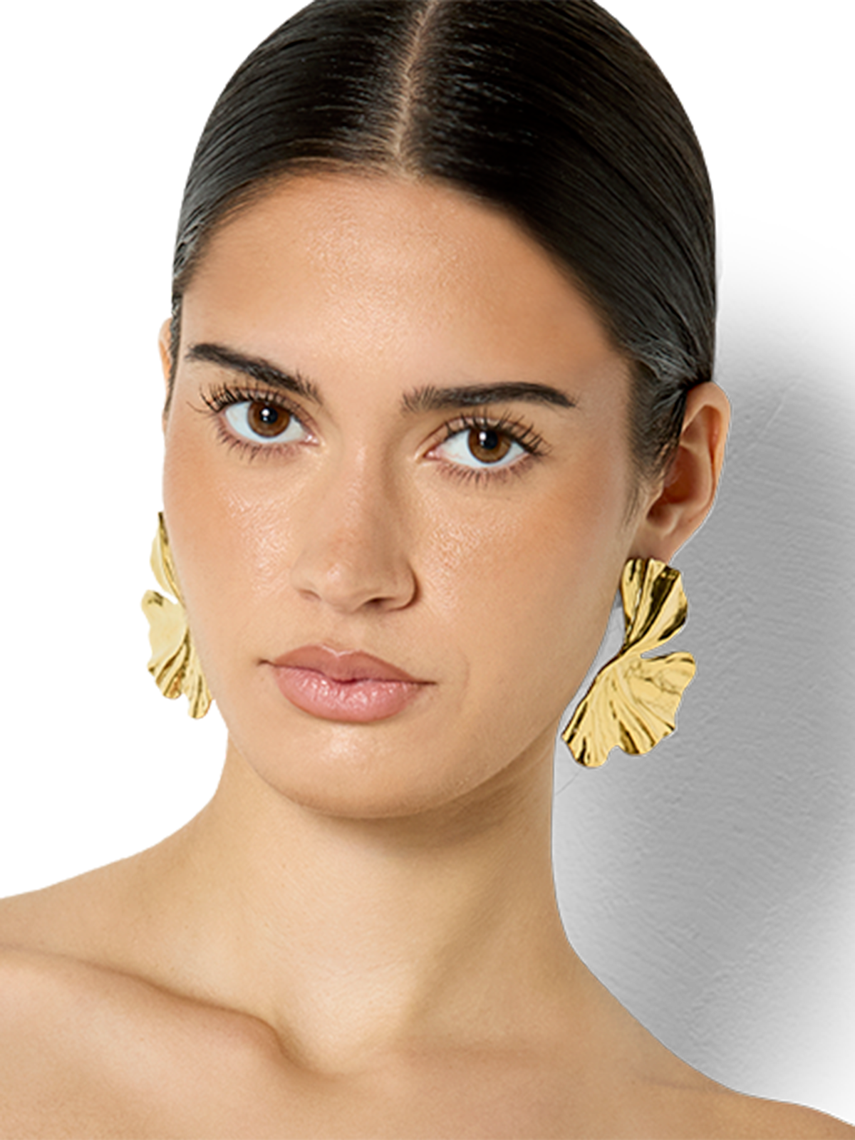 Magnolia Gold Floral Earrings