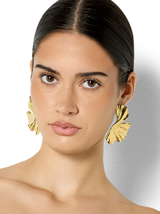 Magnolia Gold Floral Earrings