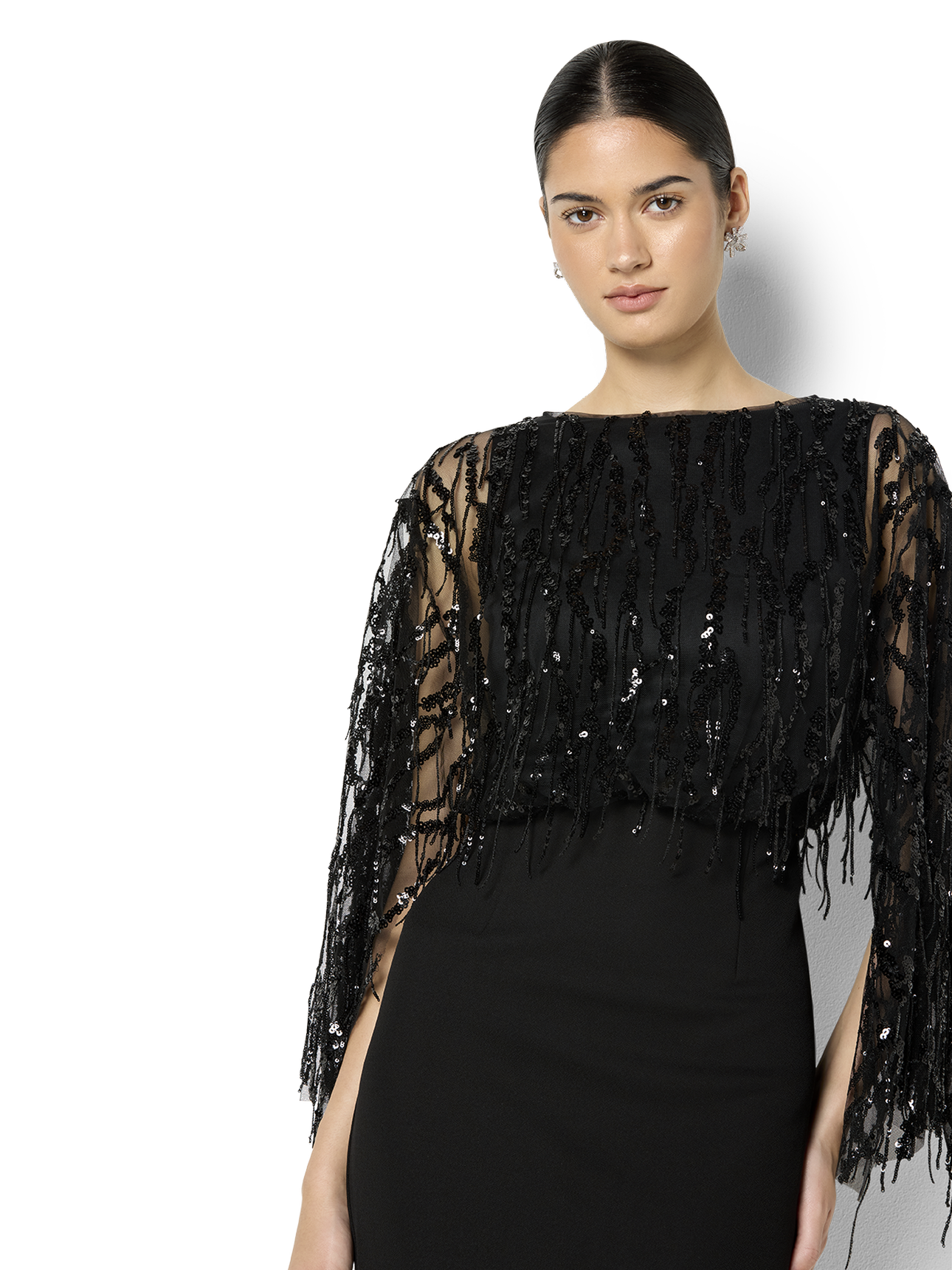 Melina Black Sequin Dress