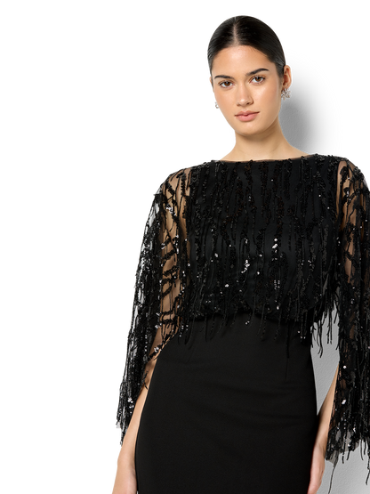 Melina Black Sequin Dress