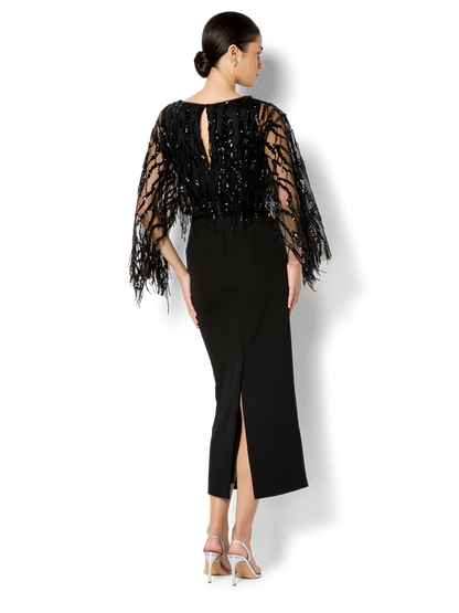 Melina Black Sequin Dress