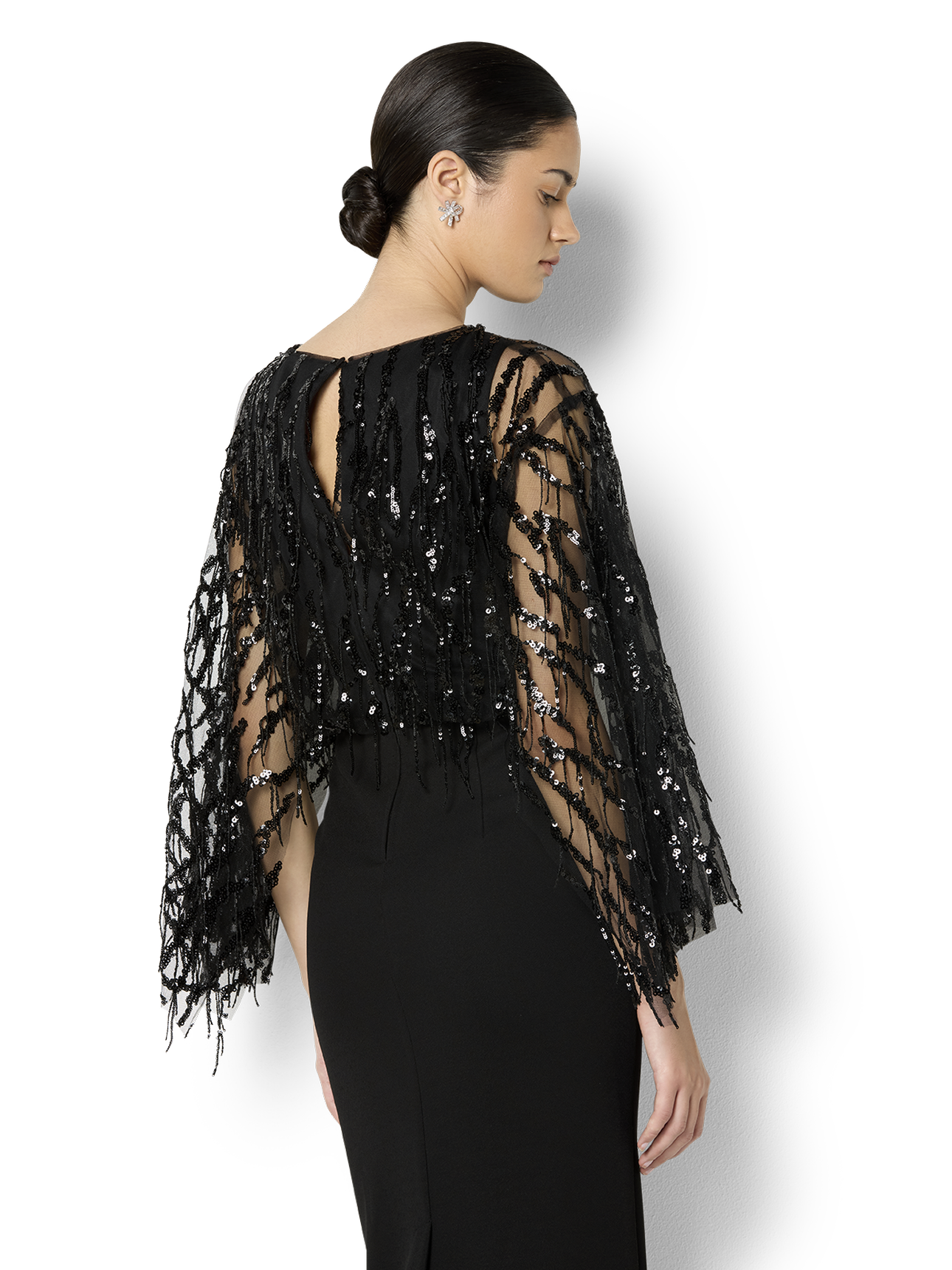Melina Black Sequin Dress