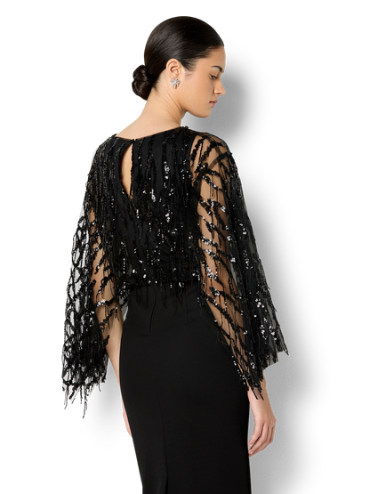 Melina Black Sequin Dress