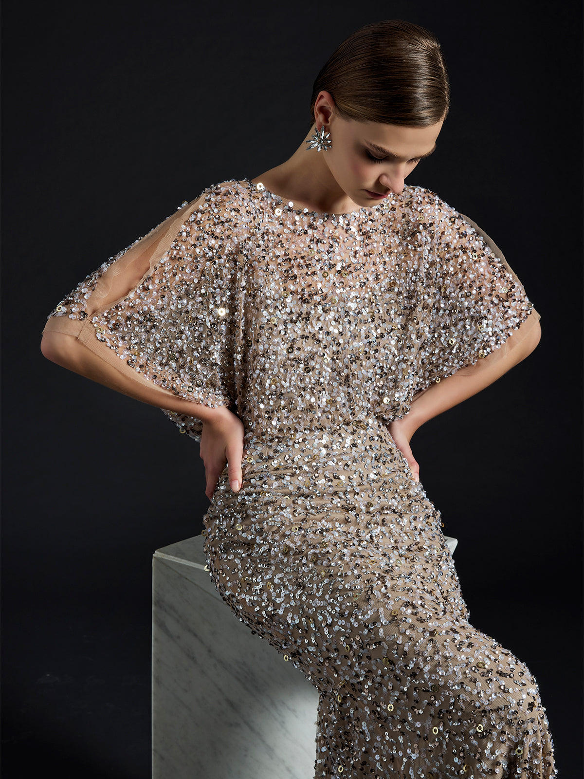 Mimi Hand Beaded Gown