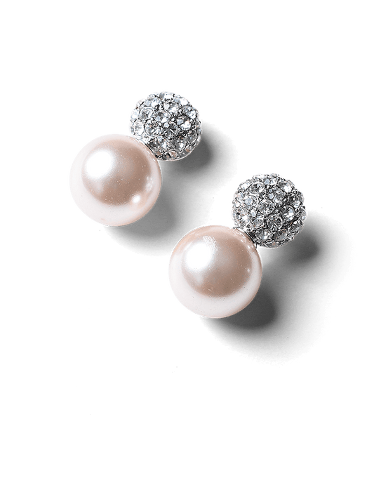 Orphia Pink Pearl Earrings by Montique