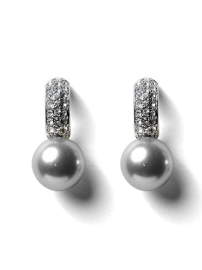 Padma Gunmetal Earrings