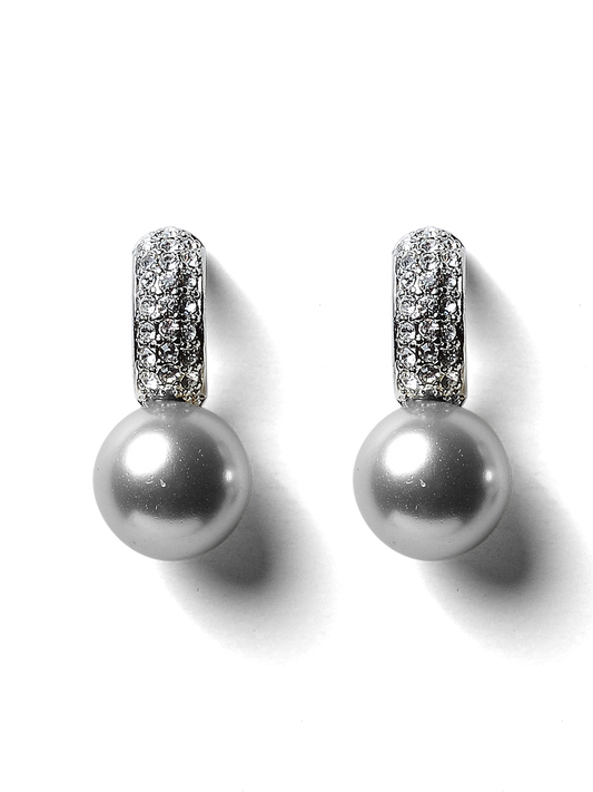 Padma Gunmetal Earrings