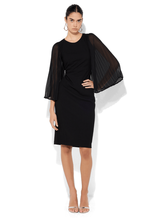 Rayne Black Shift Dress by Montique