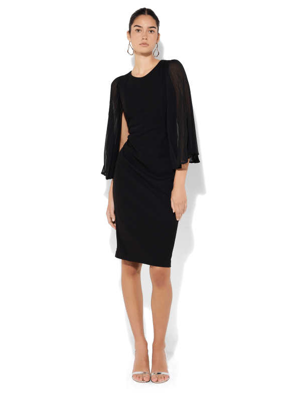 Rayne Black Shift Dress by Montique