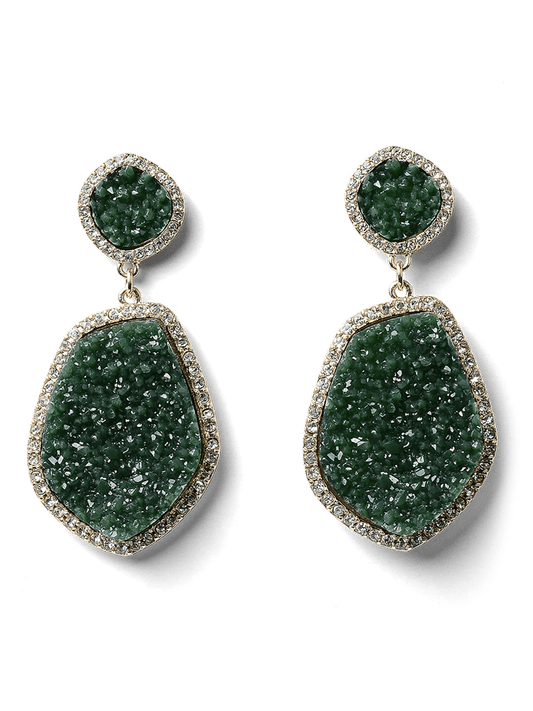 Rhea Emerald Earrings by Montique