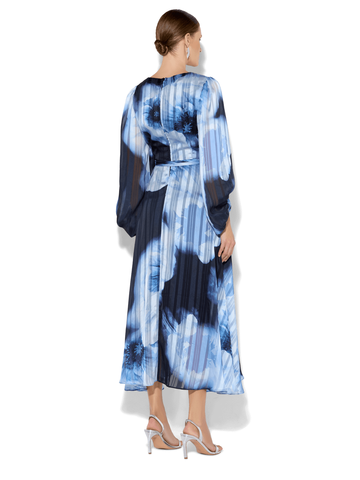 Salina Sky Blue Printed Dress