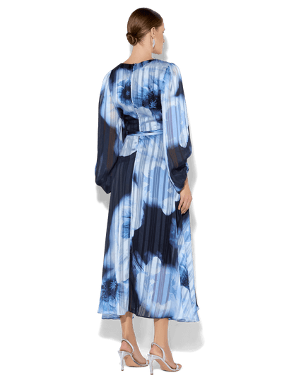Salina Sky Blue Printed Dress