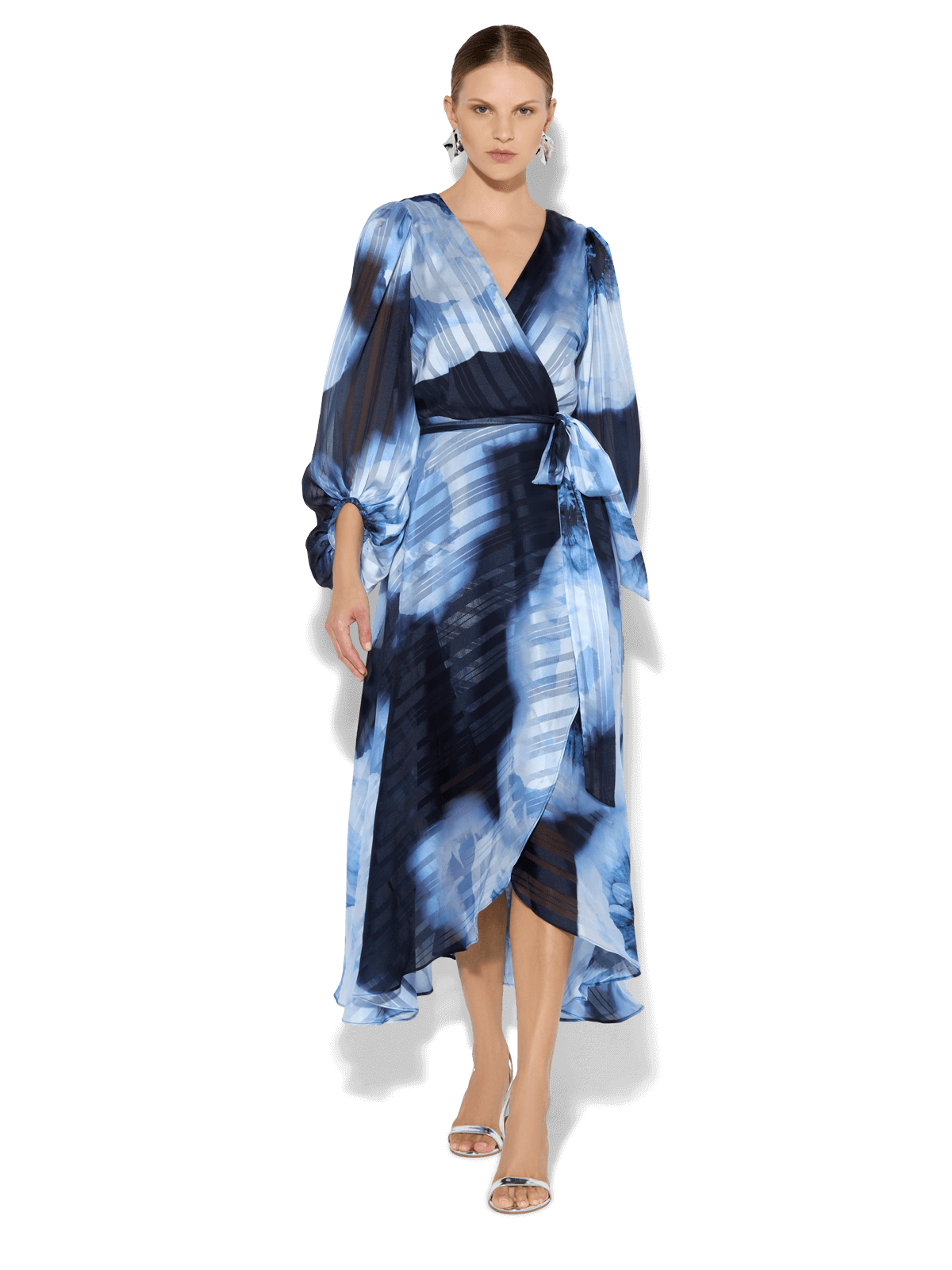 Salina Sky Blue Printed Dress