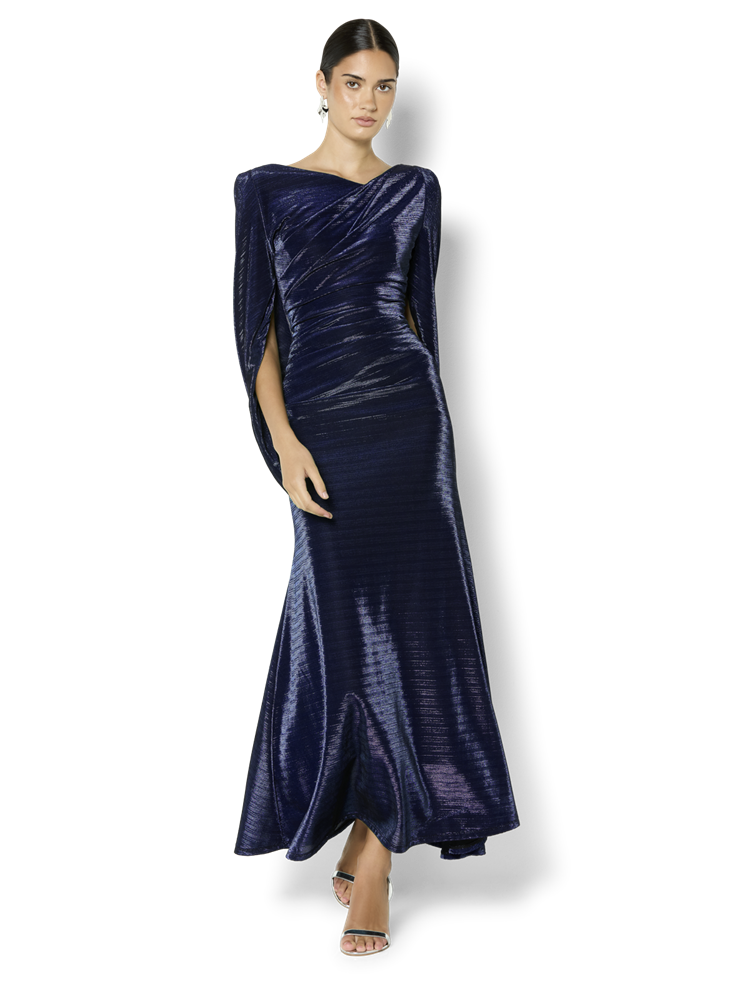 Sydney Sapphire Metallic Gown