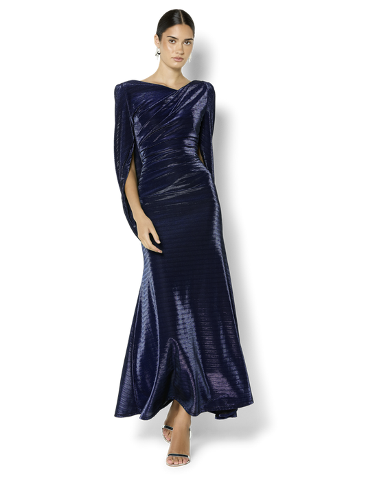 Sydney Sapphire Metallic Gown